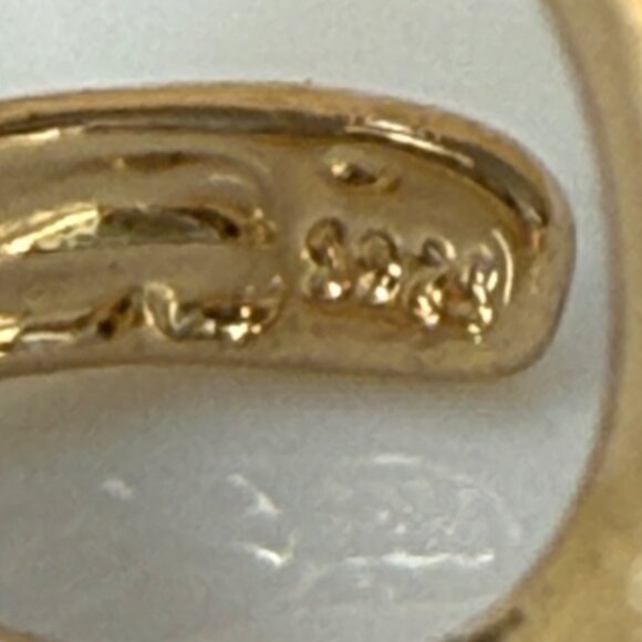 Gold Tone Spiral Wrap Statement Ring Size 7.5 - Picture 8 of 10